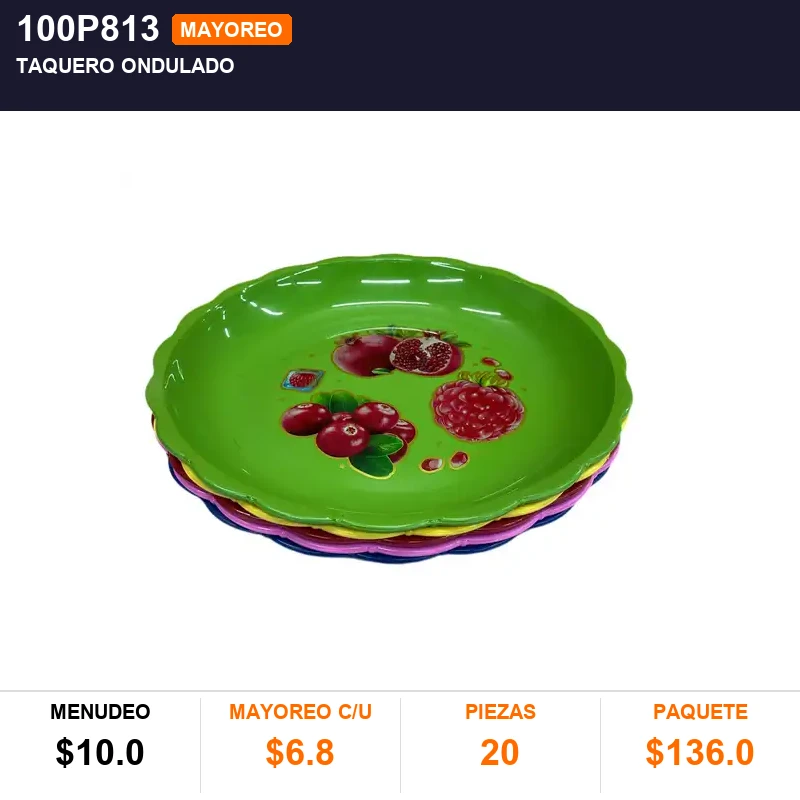 Taquero ondulado - Pack x20