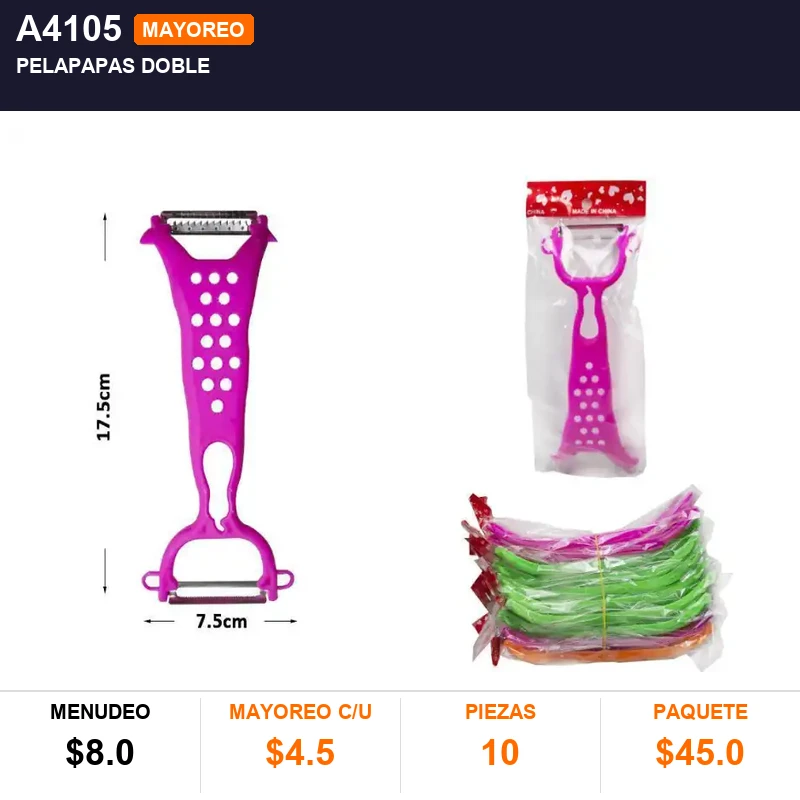 Pelapapas doble - Pack x10
