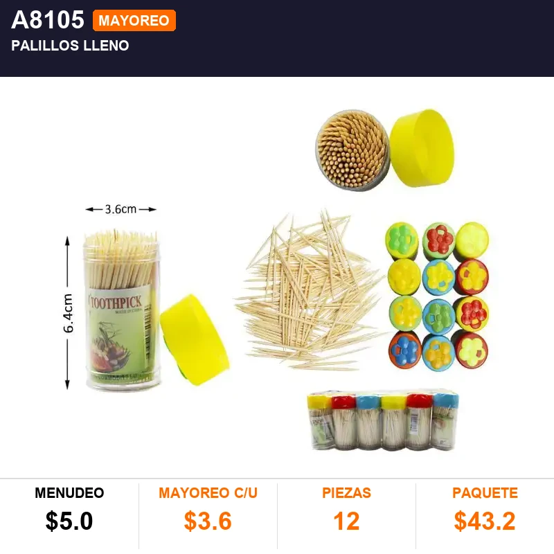 Palillos lleno - Pack x12