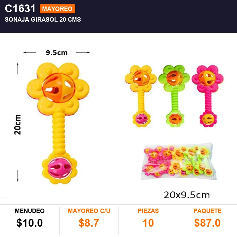 Sonaja Girasol 20 Cms - Pack x10