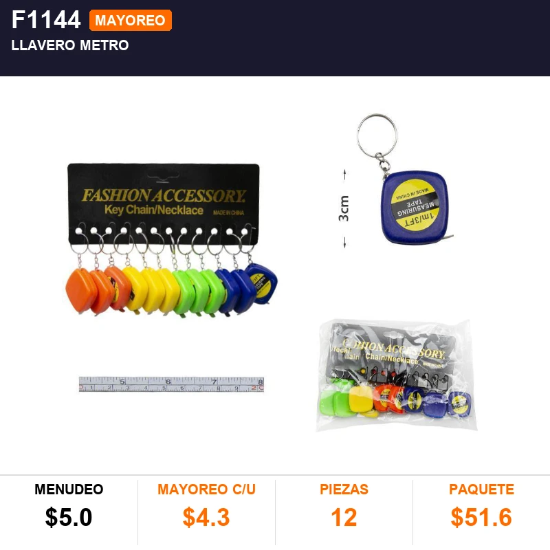 Llavero metro - Pack x12