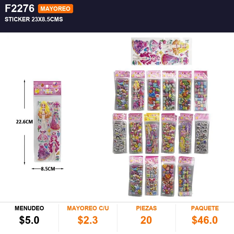 Sticker 23x8.5cms - Pack x20