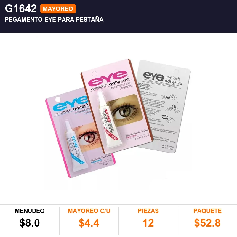 Pegamento eye para pestaña - Pack x12