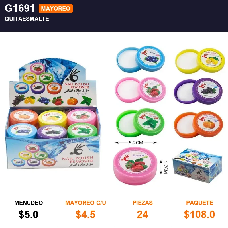 Quitaesmalte - Pack x24