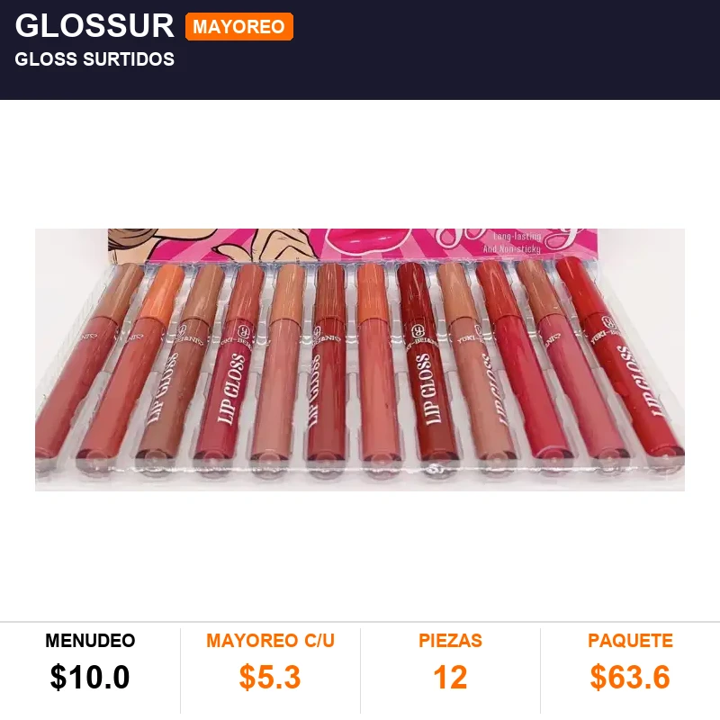 Gloss surtidos - Pack x12