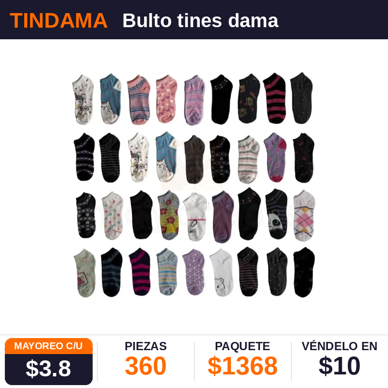 Bulto tines dama - Pack x360