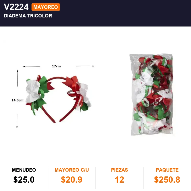 Diadema tricolor - Pack x12