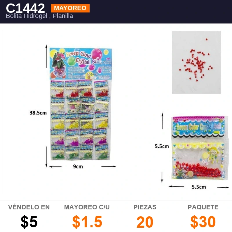 Bolita Hidrogel - Pack x20