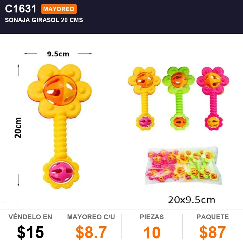Sonaja Girasol 20 Cms - Pack x10