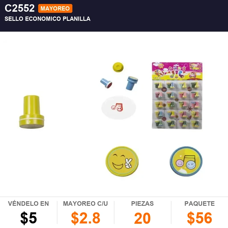 Sello economico planilla - Pack x20