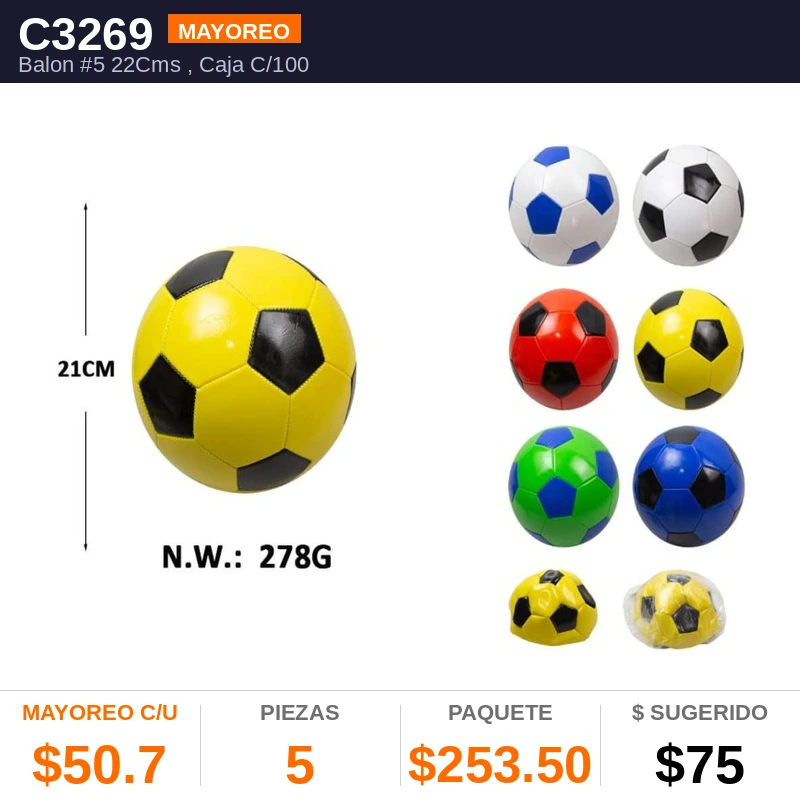 Balon #5 22Cms - Pack x5