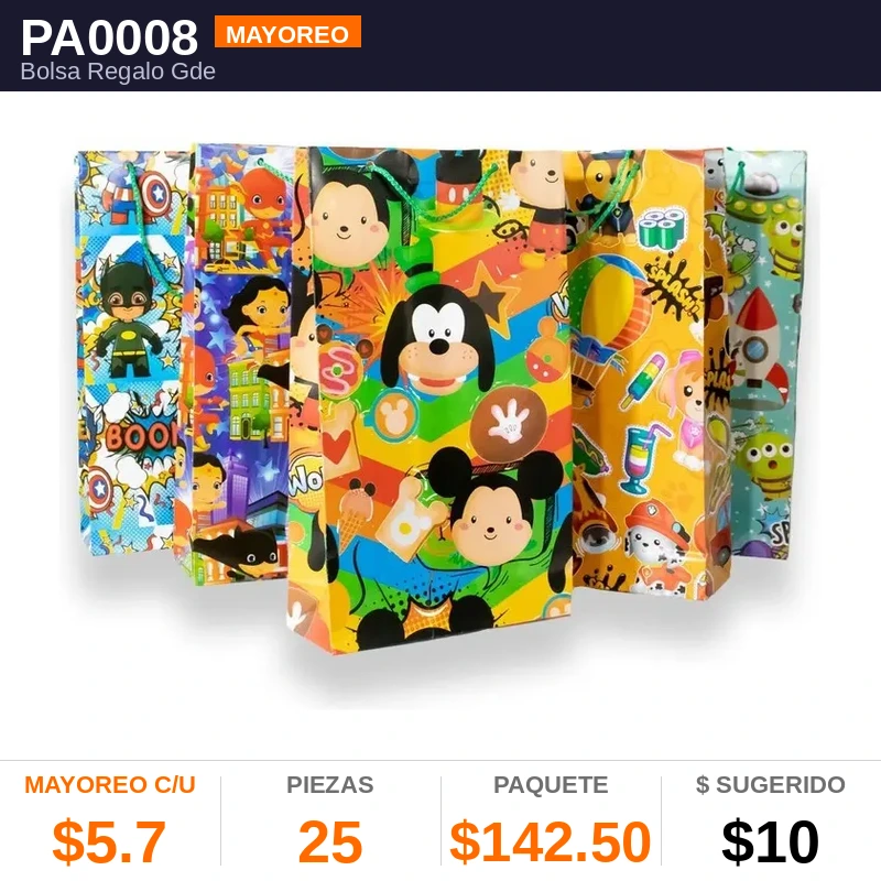 Bolsa Regalo Gde - Pack x25