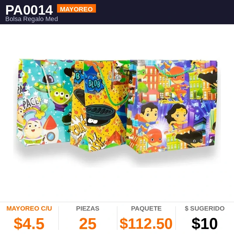 Bolsa Regalo Med - Pack x25