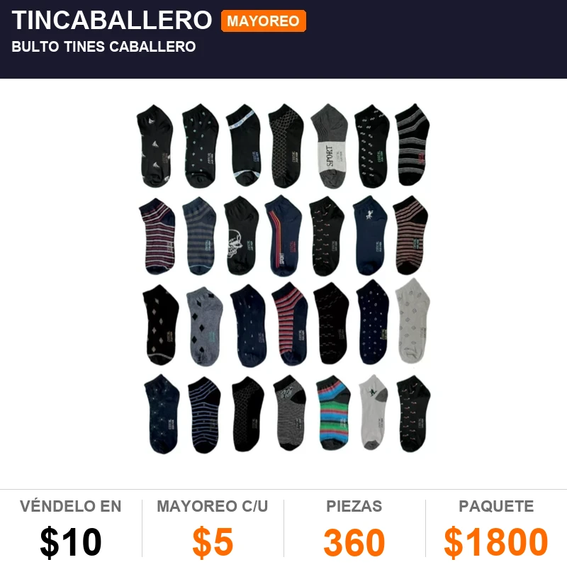 Bulto tines caballero - Pack x360