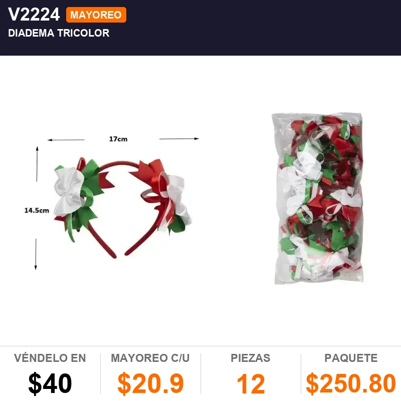 Diadema tricolor - Pack x12