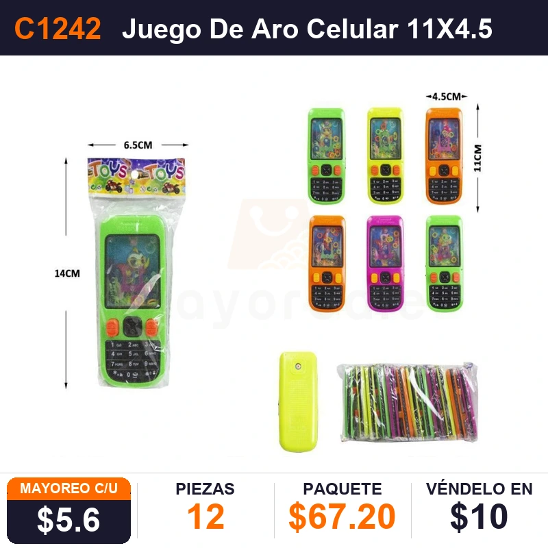 Juego De Aro Celular 11X4.5Cms - Pack x12