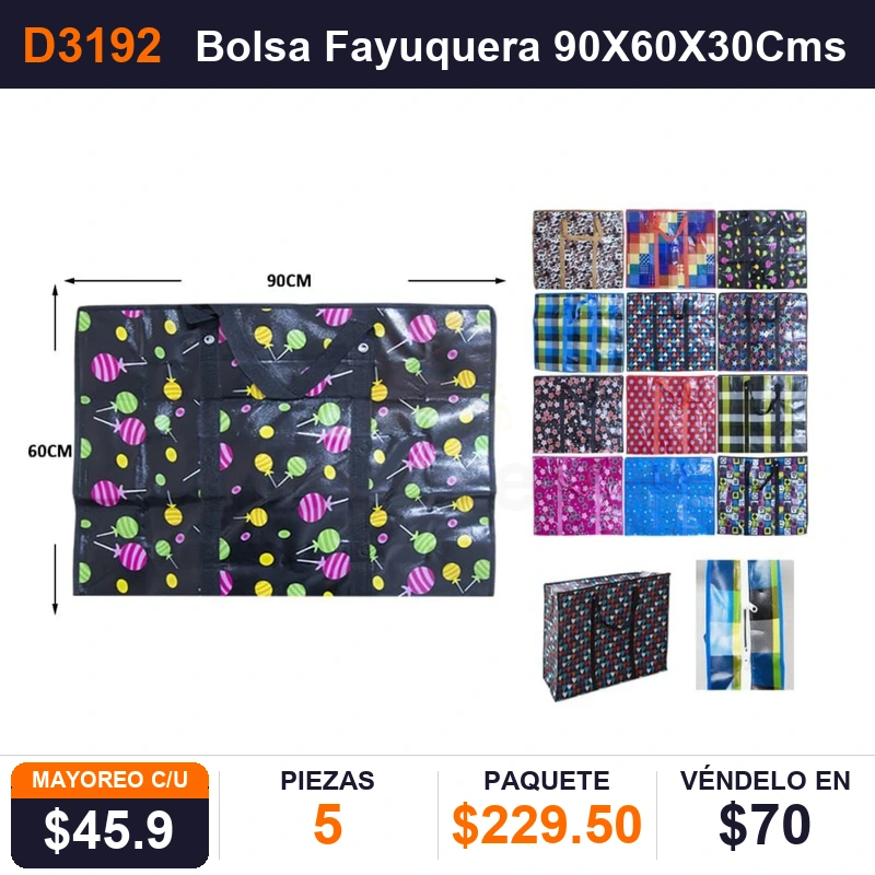 Bolsa Fayuquera 90X60X30Cms - Pack x5