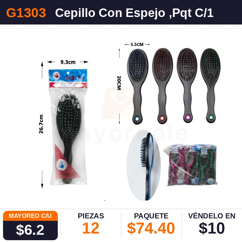 Cepillo Con Espejo - Pack x12