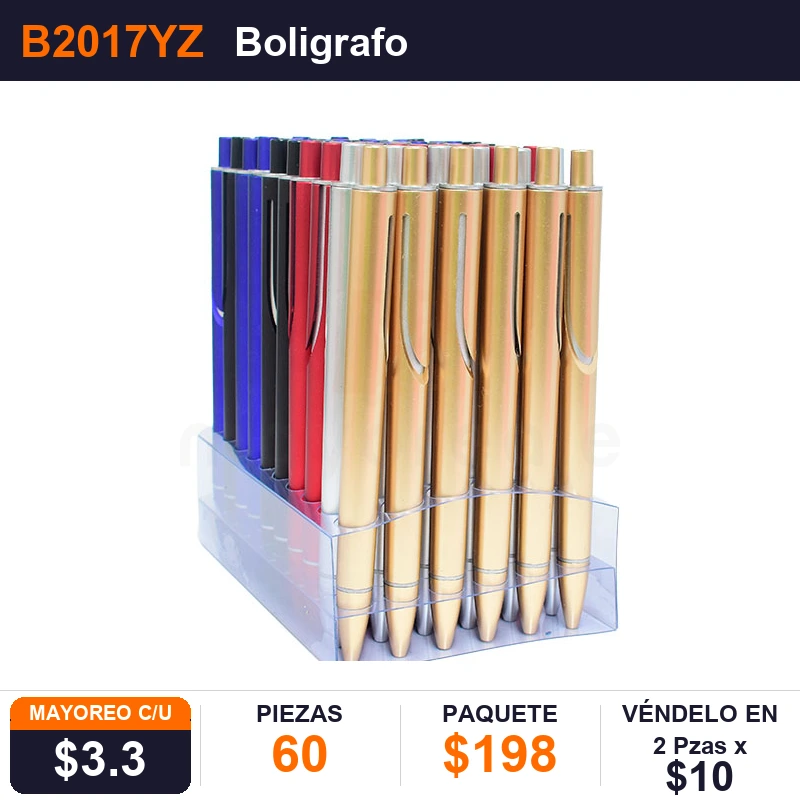Boligrafo Retráctil - Pack x60