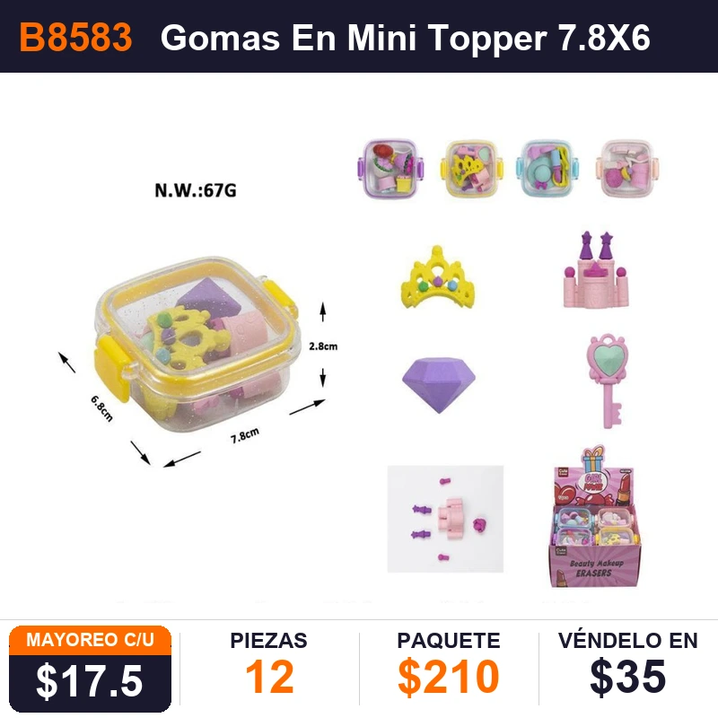 Gomas En Mini Topper - Pack x12