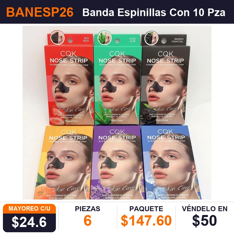 Banda Espinillas Con 10 Pzas - Pack x6