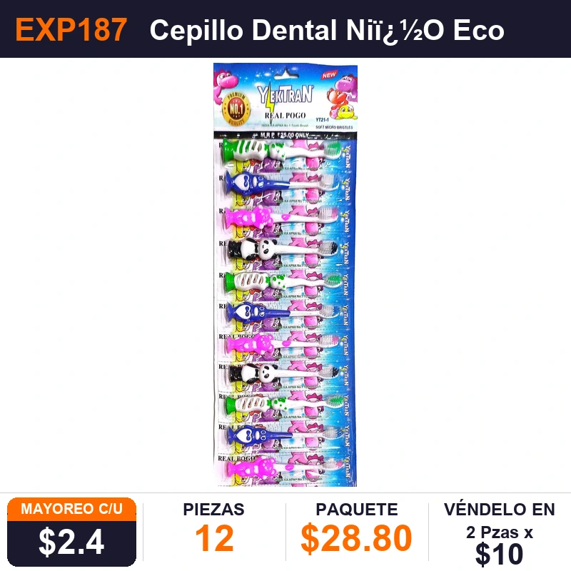 Cepillo Dental Niño Economico - Pack x12