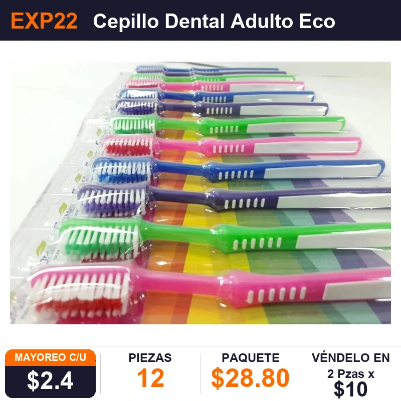 Cepillo Dental Adulto Economico - Pack x12