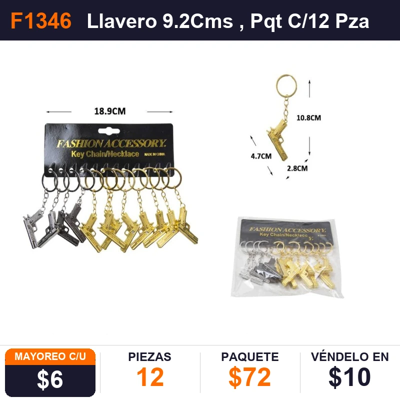 Llavero 9.2Cms - Pack x12
