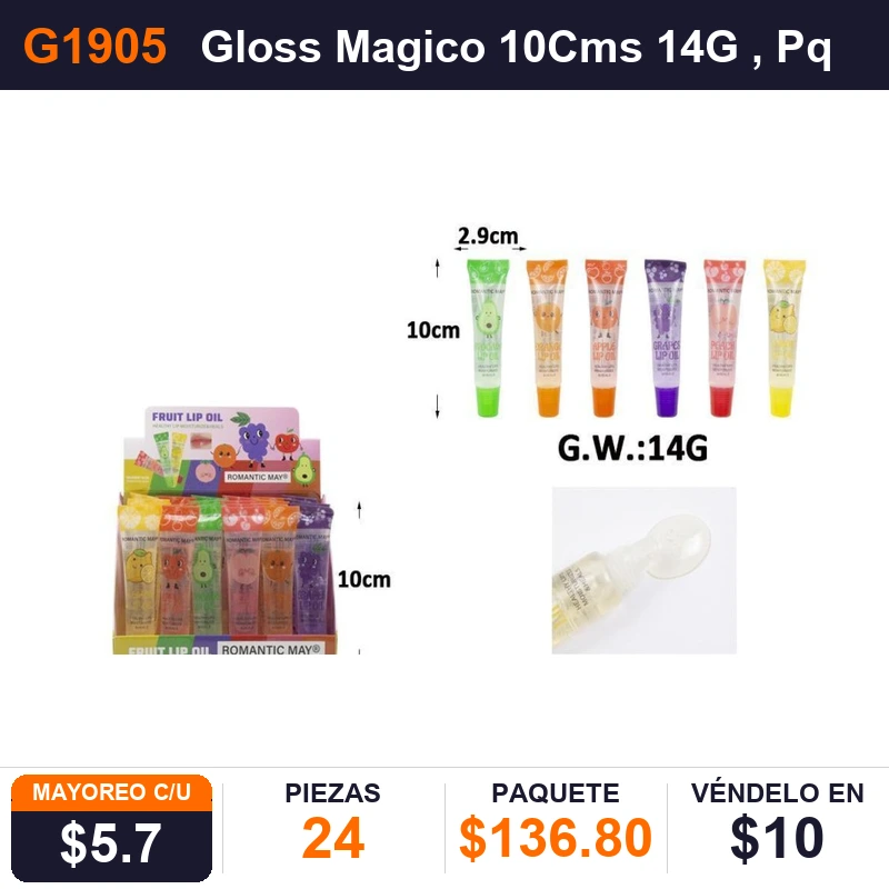 Gloss Magico 10Cms 14G - Pack x24