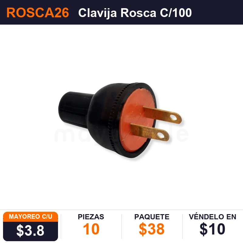 Clavija Rosca - Pack x10