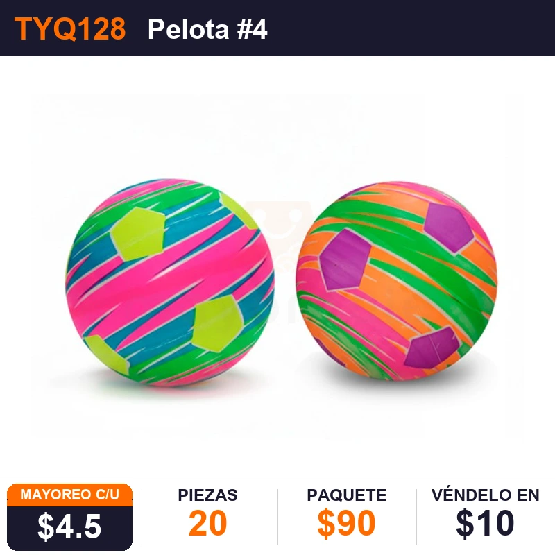 Pelota #4 (15 Cms) - Pack x20