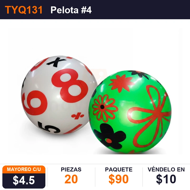 Pelota #4 (15 Cms) - Pack x20