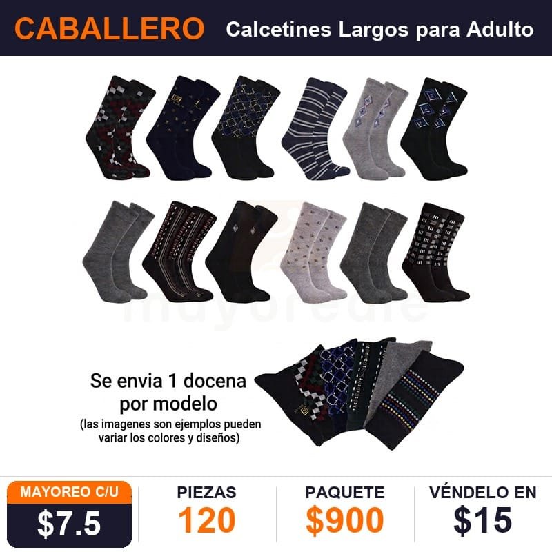 Calcetines largos de caballero