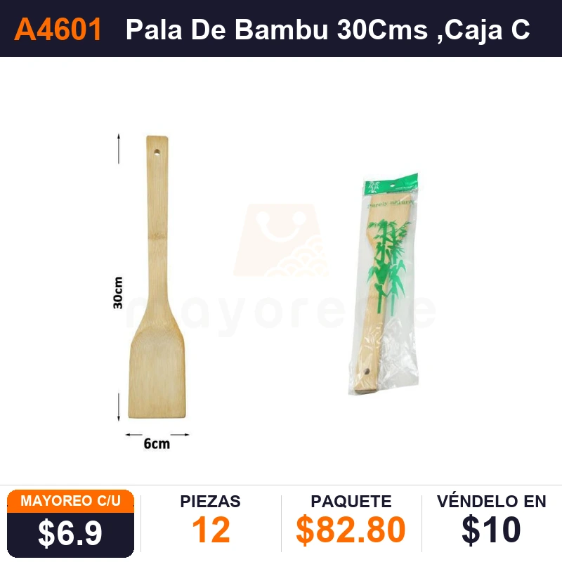 Pala De Bambu 30Cms - Pack x12