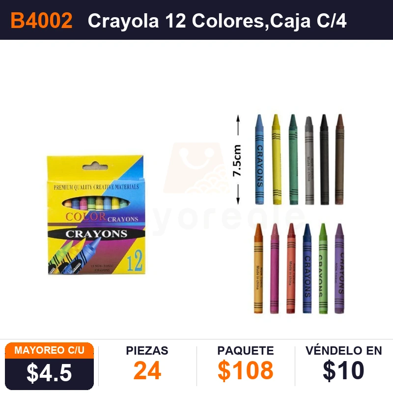 Crayola 12 Colores - Pack x24