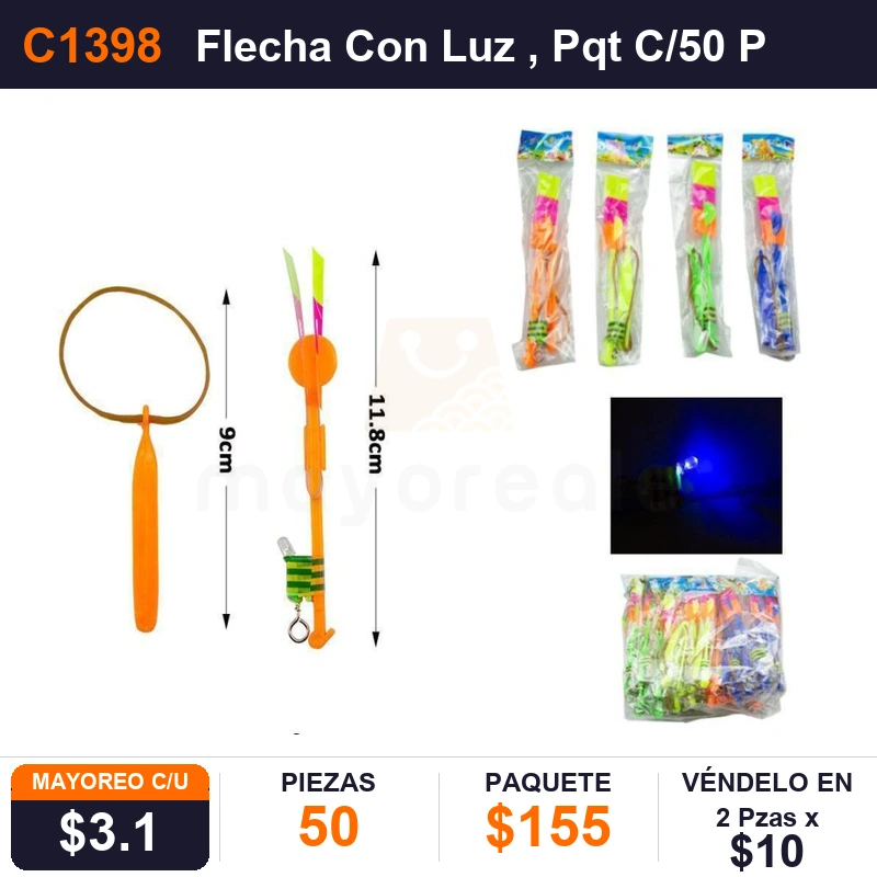 Flecha Con Luz - Pack x50