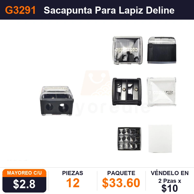 Sacapunta Para Lapiz Delineador - Pack x12
